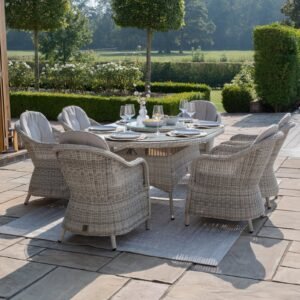 Oxford 6 Seat Oval Dining Set