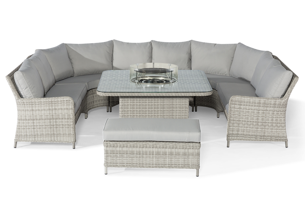 Oxford Royal U Shaped Sofa Set With Fire Pit - Image 4