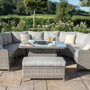 Oxford Royal U Shaped Sofa Set With Fire Pit