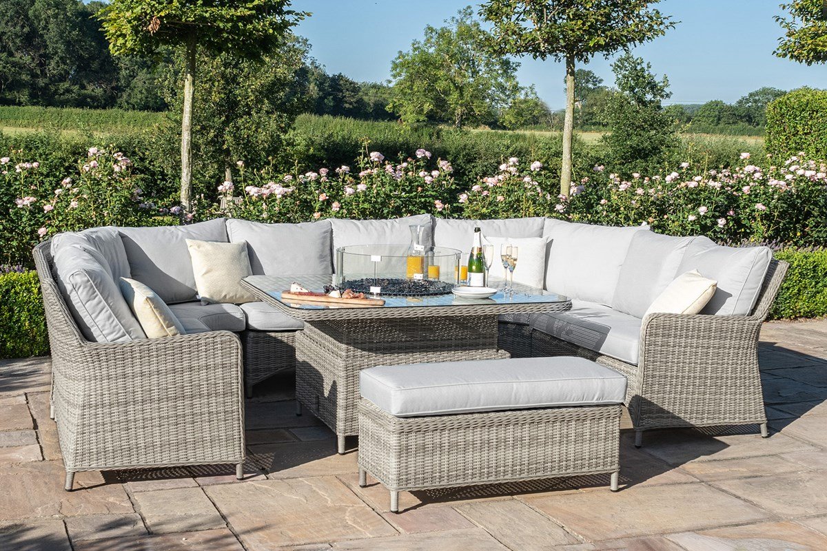 Oxford Royal U Shaped Sofa Set With Fire Pit - Image 2