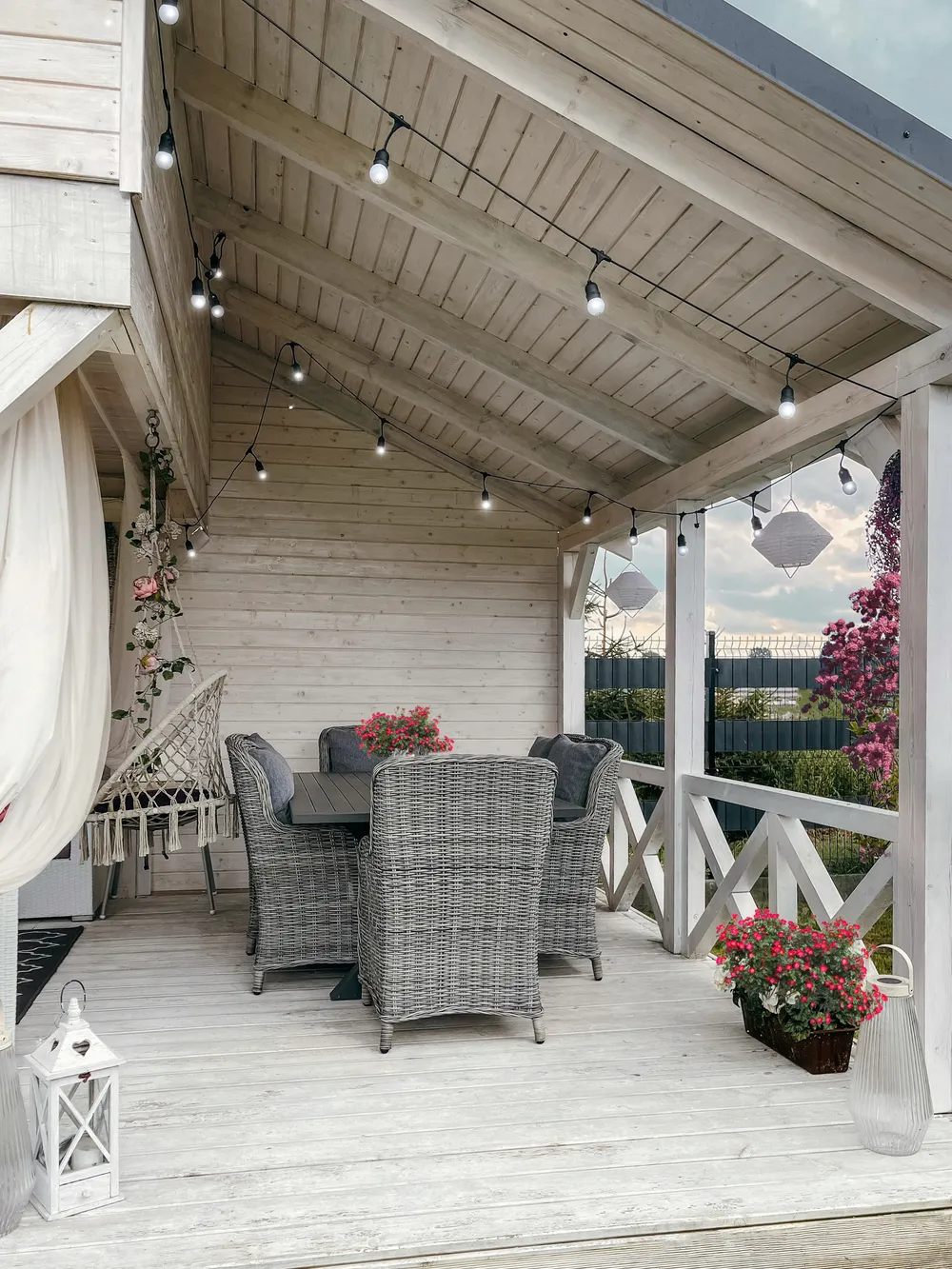 A Garden Dining Set 6 Seater CASCAIS with Cushions PE Rattan Grey - Image 9